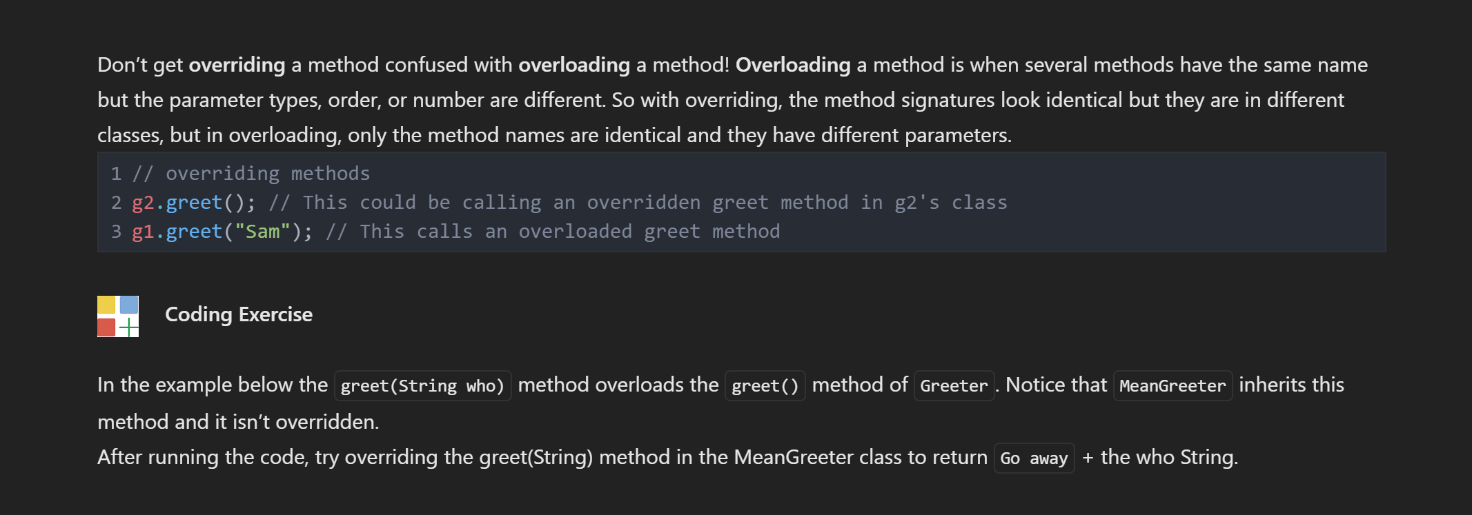 Solved 1-what are the Java rules for method overloading and