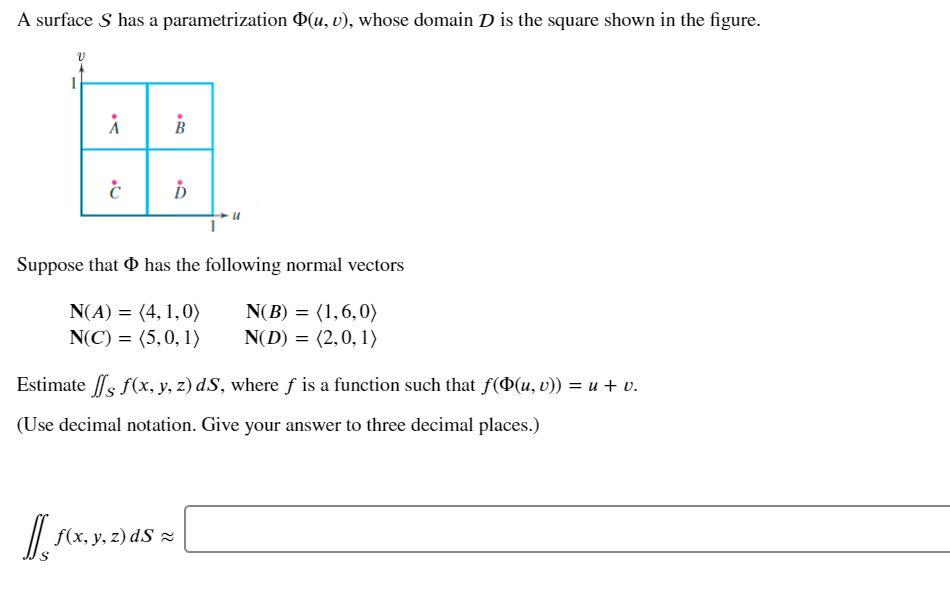 Solved A Surface S Has A Parametrization O U V Whose D Chegg Com