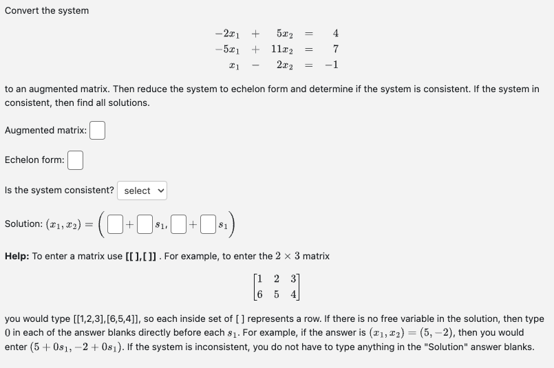 x 5 2x 1 )= 11 x 2