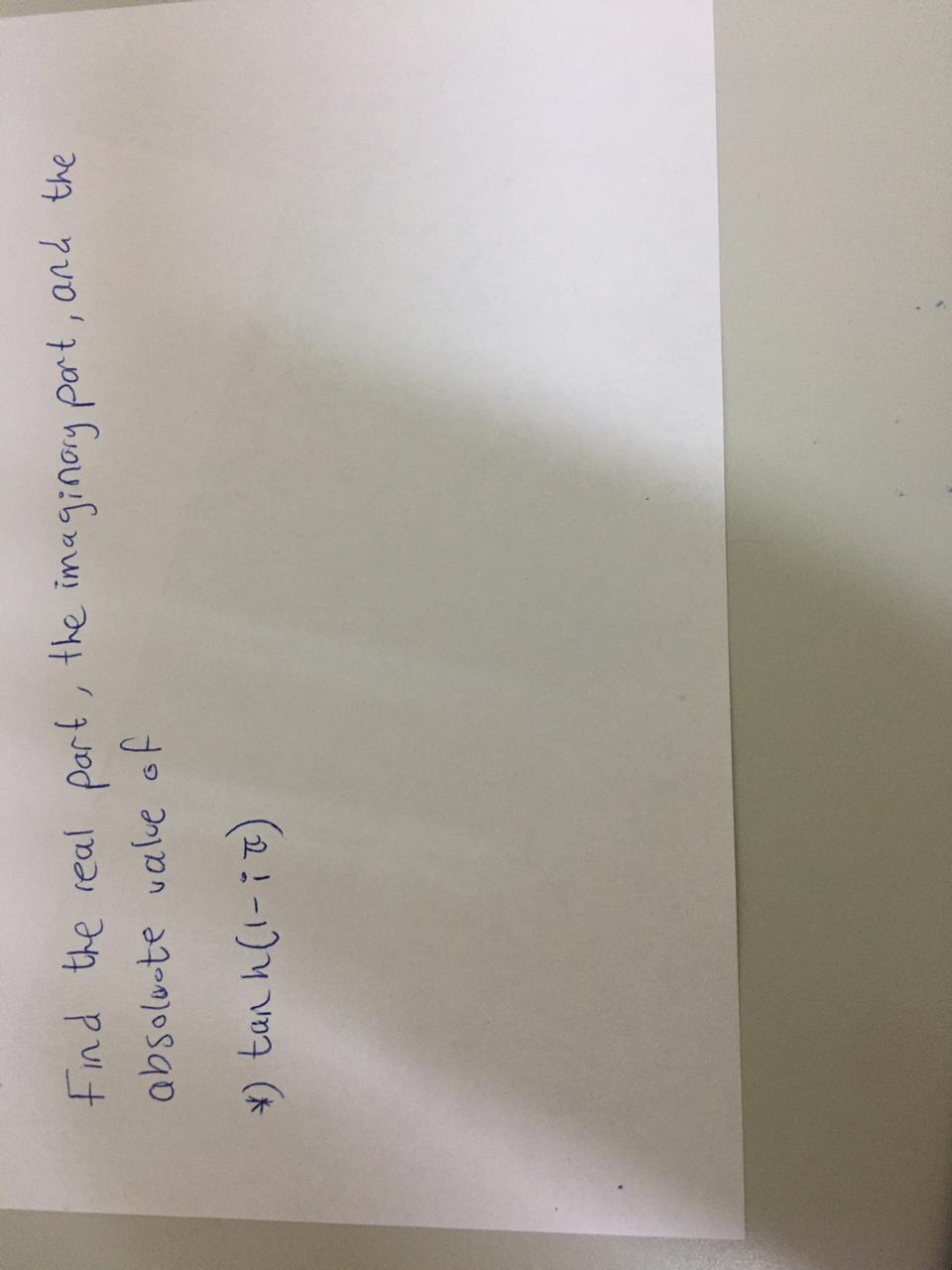 Value Of Tanh 1