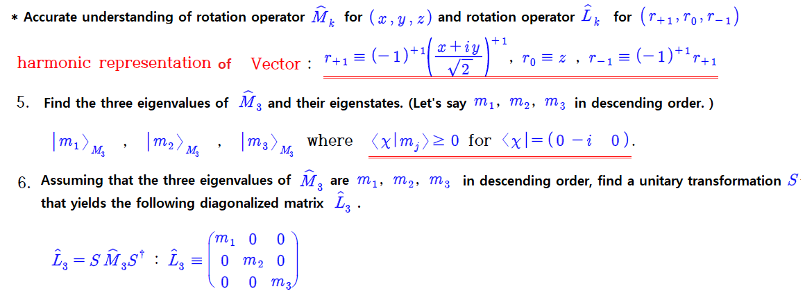 Solved k * Accurate understanding of rotation operator M₁ | Chegg.com