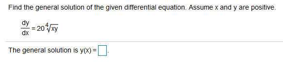 Solved Find the general solution of the given differential | Chegg.com