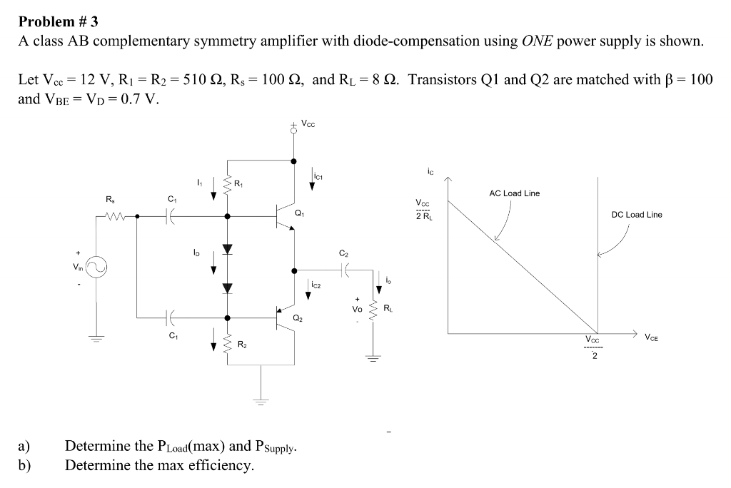 Solved Problem 3 A class AB complementary symmetry