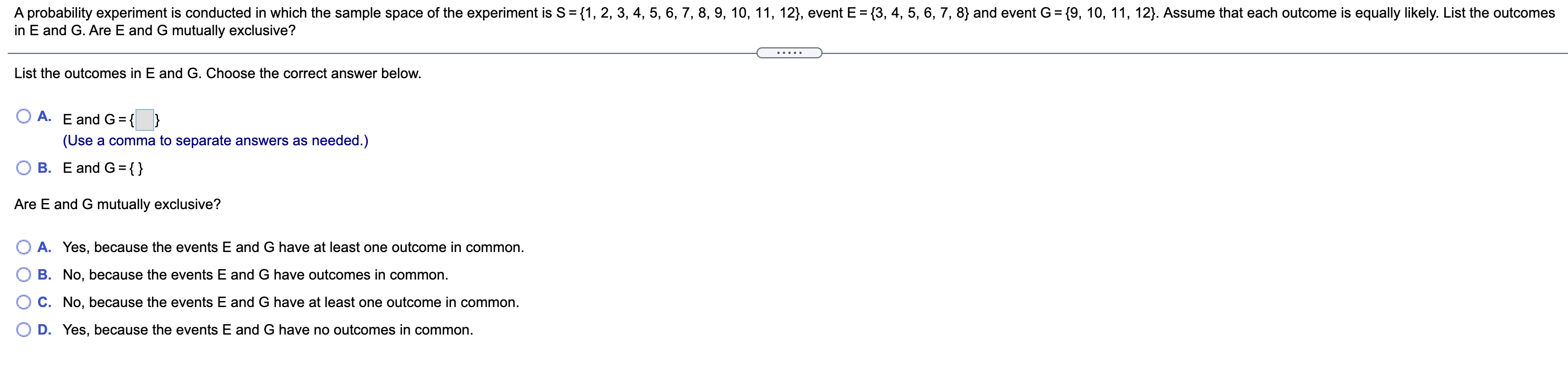 Solved = = A probability experiment is conducted in which | Chegg.com