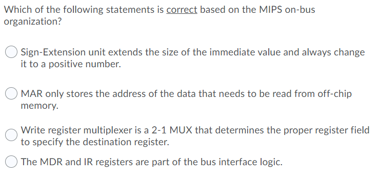 Solved Which of the following statements is correct based on | Chegg.com