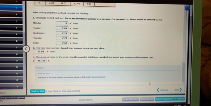 Solved Under the decimal system of computing time worked at | Chegg.com