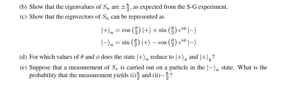 Solved 2 Spin Operator In An Arbitrary Direction Find Th Chegg Com