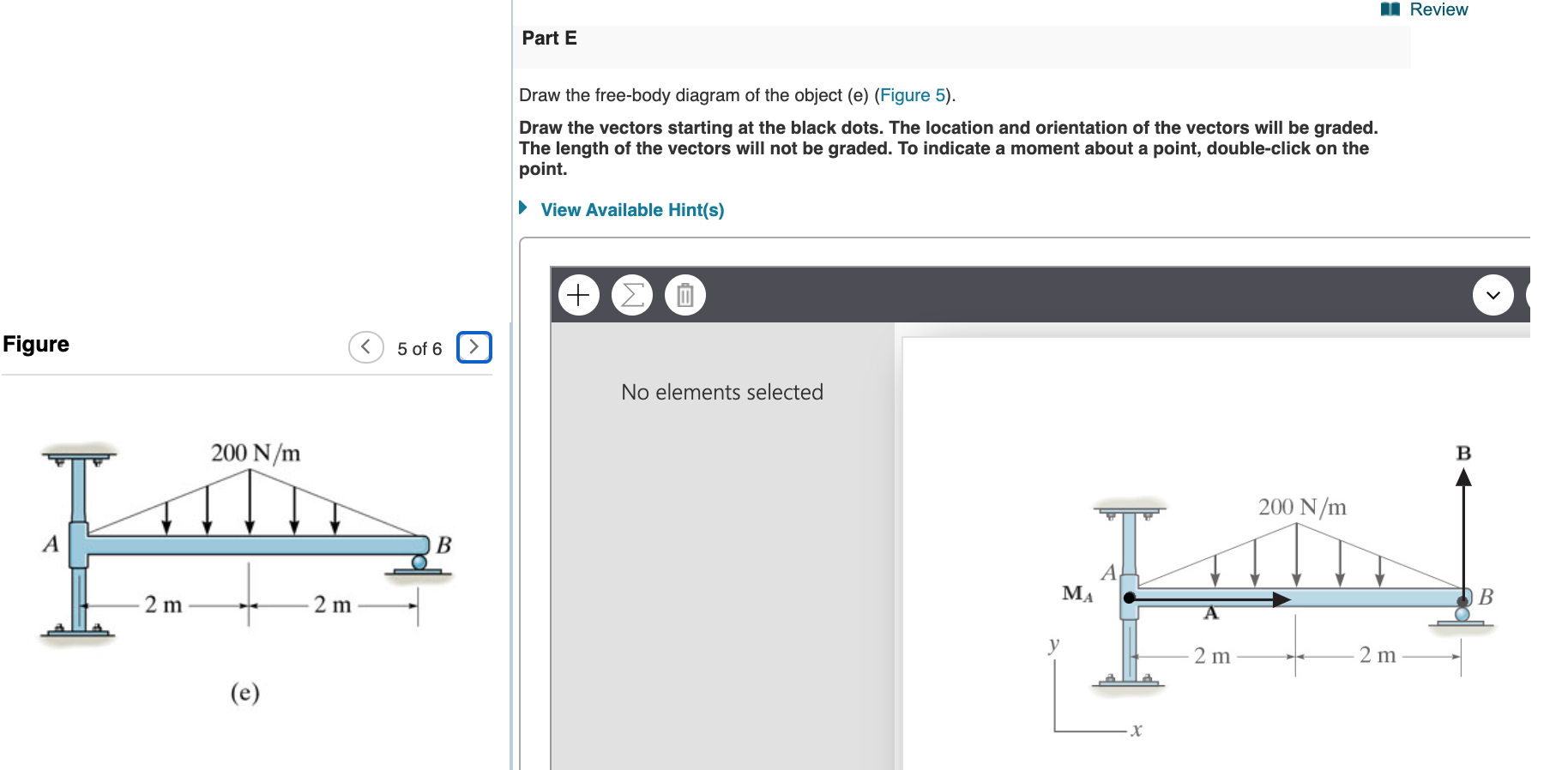 Solved Review Part B Draw The Free-body Diagram Of The | Chegg.com