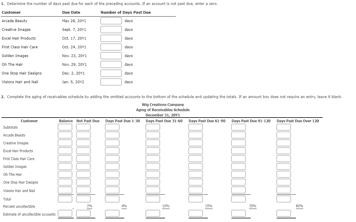 solved-1-determine-the-number-of-days-past-due-for-each-of-chegg