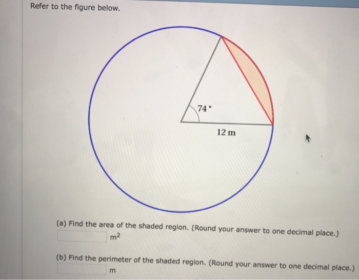 Solved Refer to the figure below. (a) Find the area of the | Chegg.com