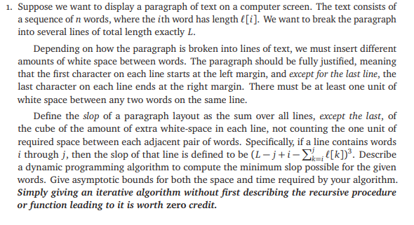 1. Suppose we want to display a paragraph of text on | Chegg.com