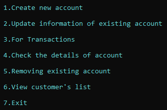 Solved Please prepare a Bank management system project in C | Chegg.com