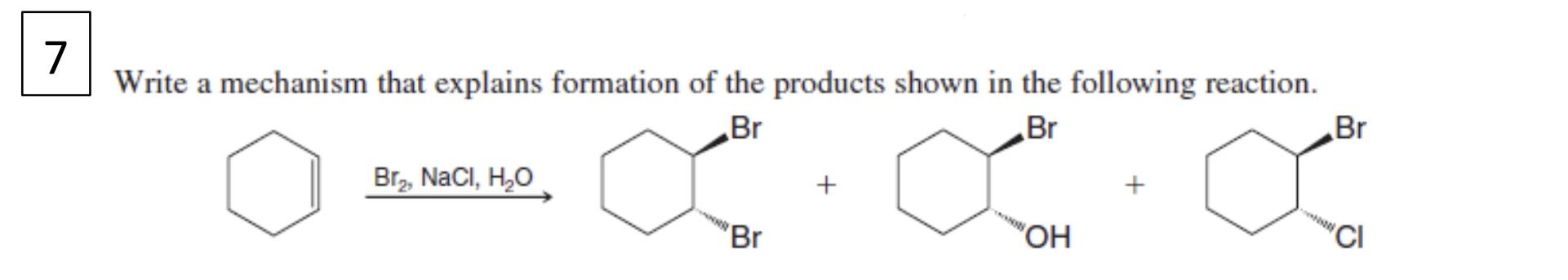 Solved Write a mechanism that explains formation of the | Chegg.com