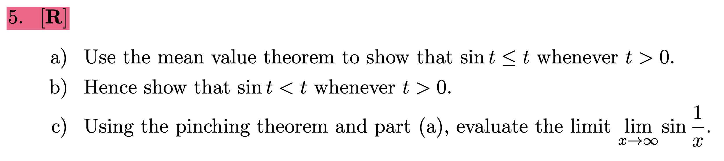 solved-5-r-a-use-the-mean-value-theorem-to-show-that-chegg