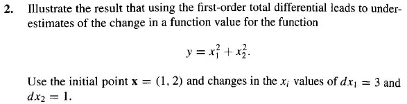 Solved Illustrate the result that using the first-order | Chegg.com