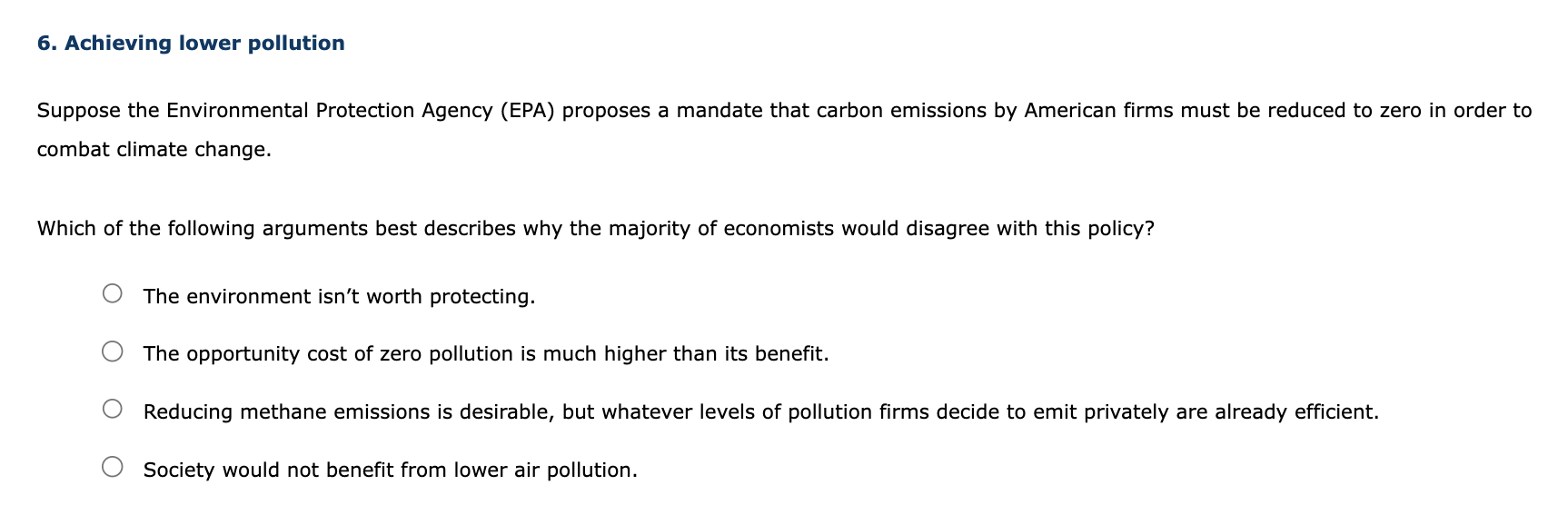 4. Understanding Different Policy Options To Correct | Chegg.com ...