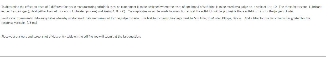 response variable. (15 pts) Place your answers and | Chegg.com