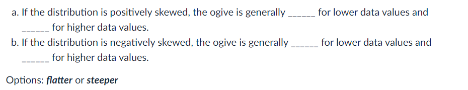 Solved for lower data values and a. If the distribution is | Chegg.com