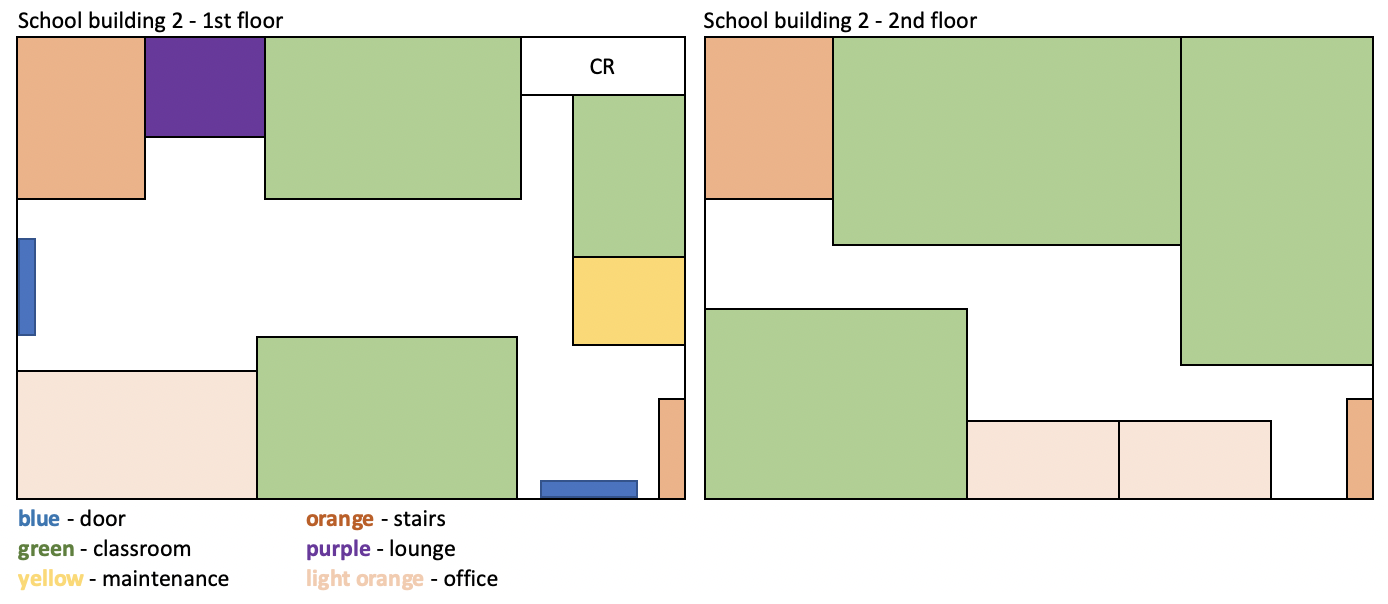 School building 1 - 1st floor School building 1 - 2nd | Chegg.com