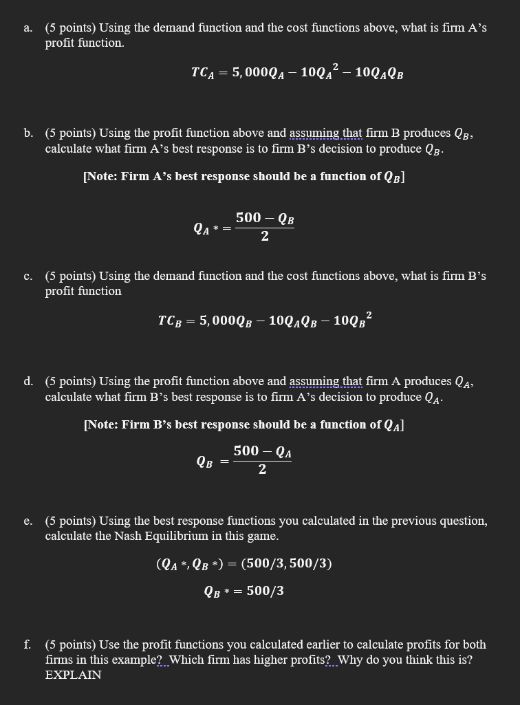 Solved Firm A And Firm B Sell Identical Goods As In The | Chegg.com