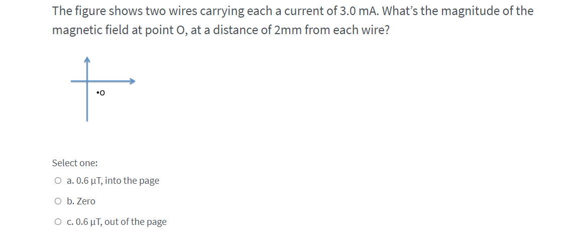 Solved The figure shows two wires carrying each a current of | Chegg.com