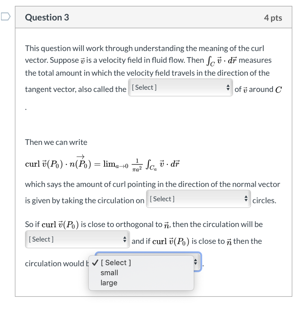 Question 1 1 Pts Given A Surface S With A Boundary Chegg Com