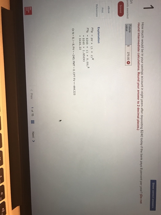 Solved How Much Would Be In Your Savings Account In Eight Chegg