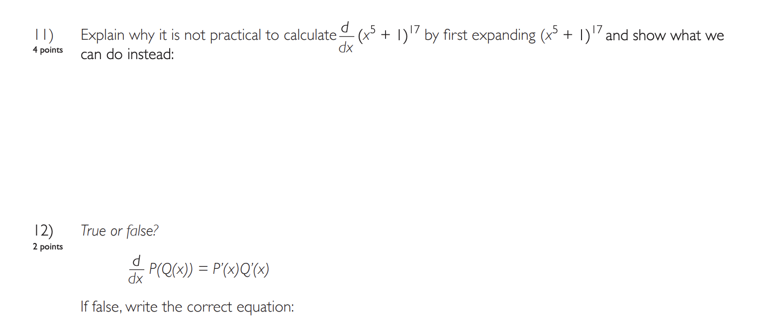 Solved 11) Explain why it is not practical to calculate | Chegg.com