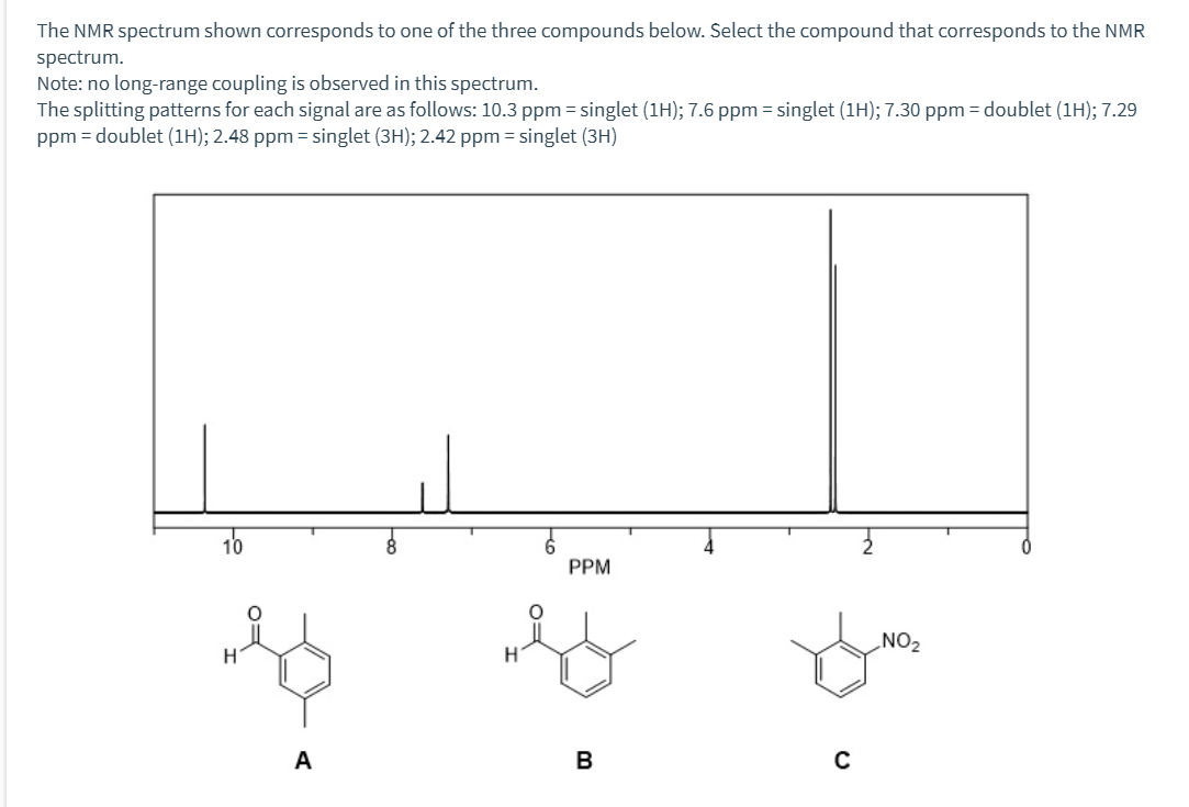 Solved How many NMR signals would be observed for the