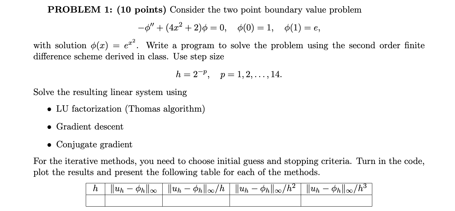 PROBLEM 1: (10 points) Consider the two point | Chegg.com