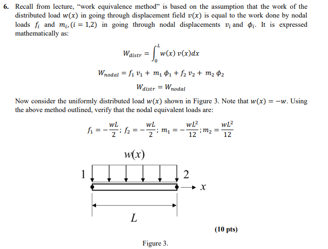 Solved 6. Recall from lecture, 