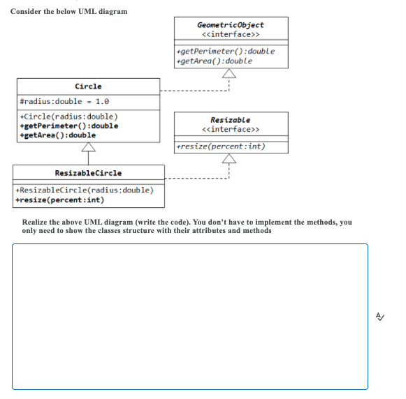 Solved Consider The Below UML Diagram GeometricObject | Chegg.com