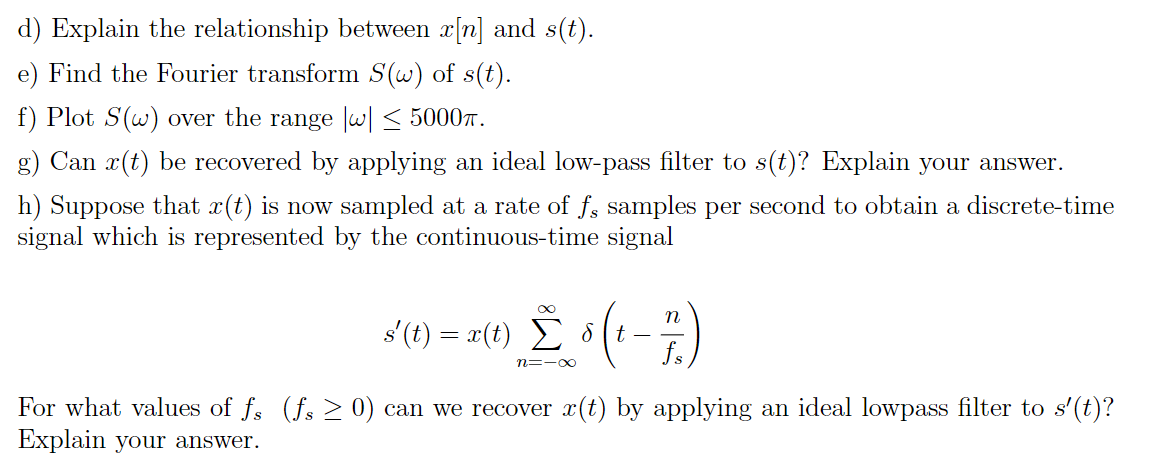 Solved Please do ALL parts of the problem, show | Chegg.com