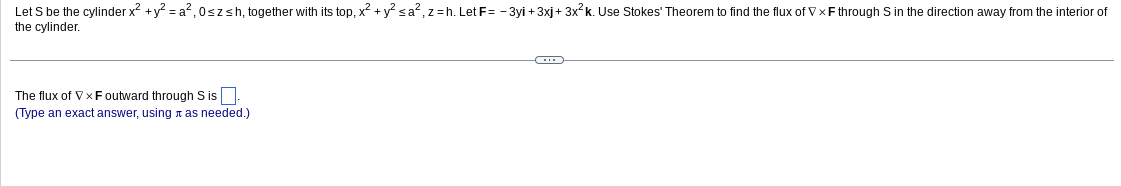 Solved the cylinder. The flux of \\( \\nabla \\times | Chegg.com