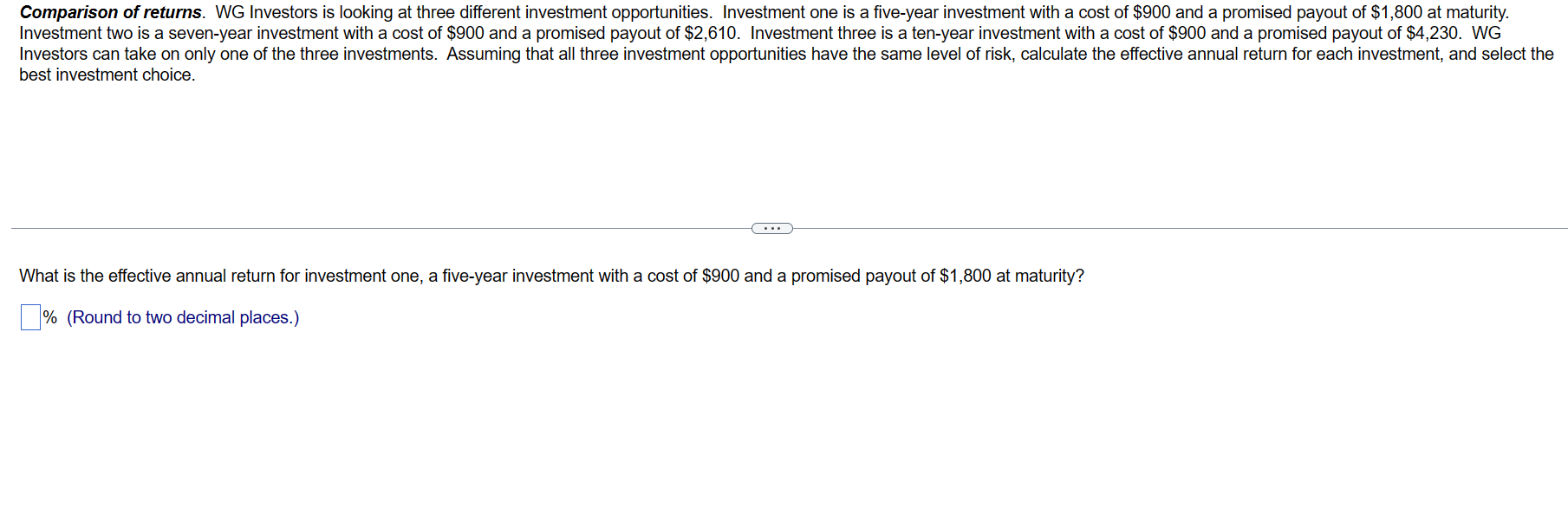 Solved best investment choice what is the effective annual chegg
