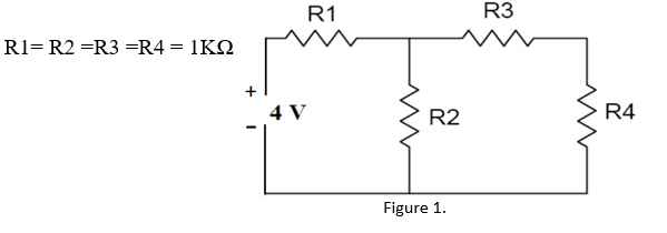 4rkyt R1 R2 R3 R4 Picture Reference Solved R1 = R2 = R3 = R4 = 1K Step 1: Reduce the circuit | Chegg.com