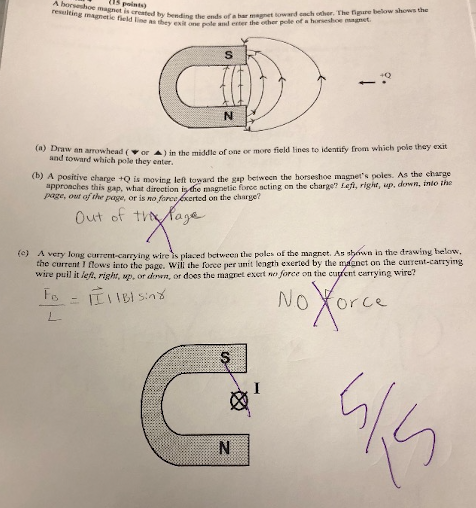 Solved A horseshoe (15 points) ending the ends of a bar