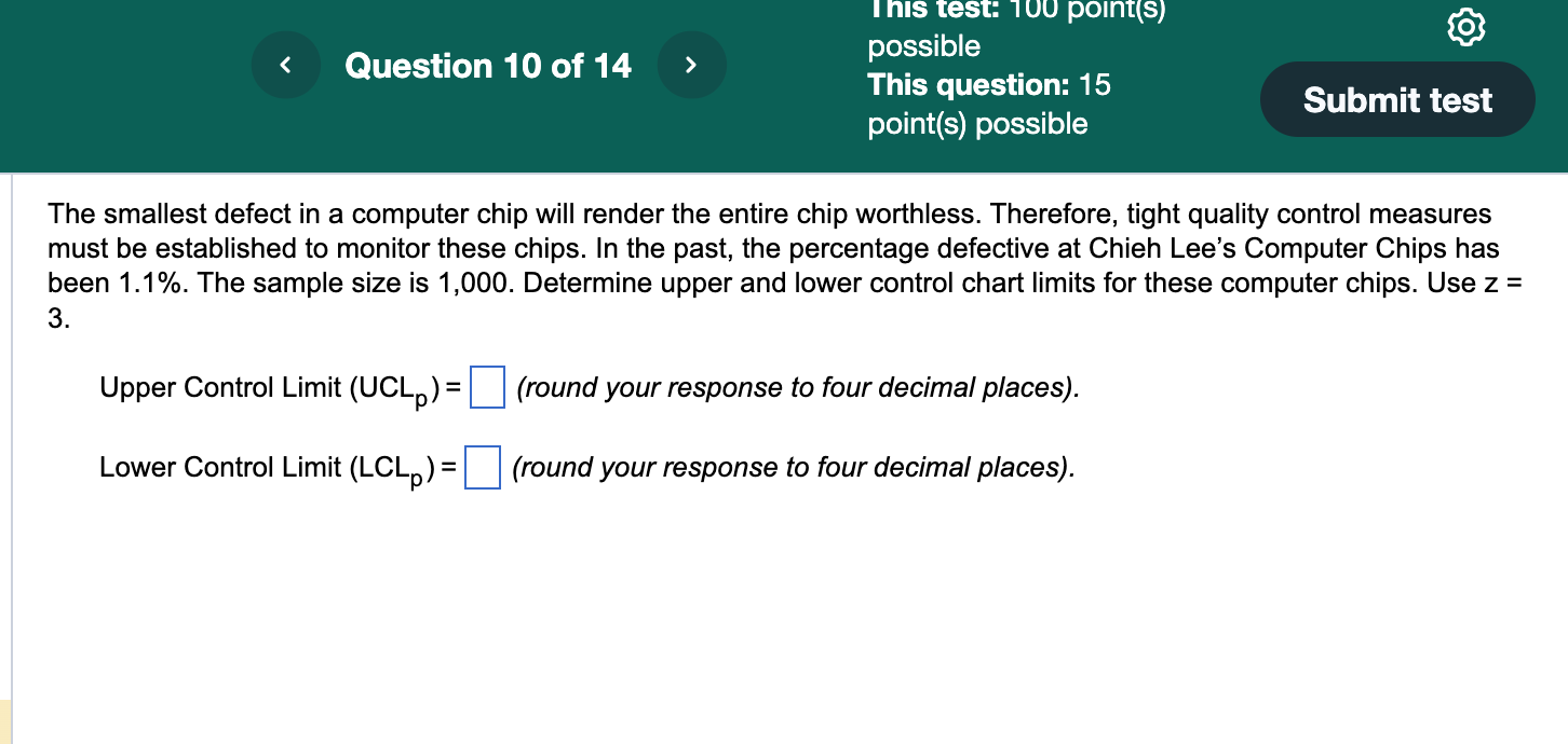 Solved The smallest defect in a computer chip will render