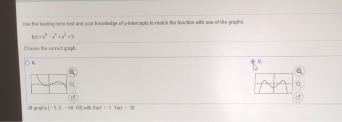 Solved Use the leading-term test and your knowledge of | Chegg.com