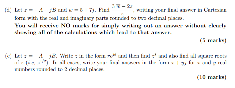 Solved Ques 1.Use The Value Of A, And B Which Are Given For | Chegg.com