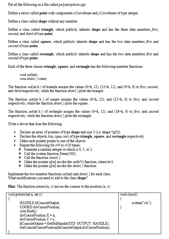 Solved a Put all the following in a file called | Chegg.com