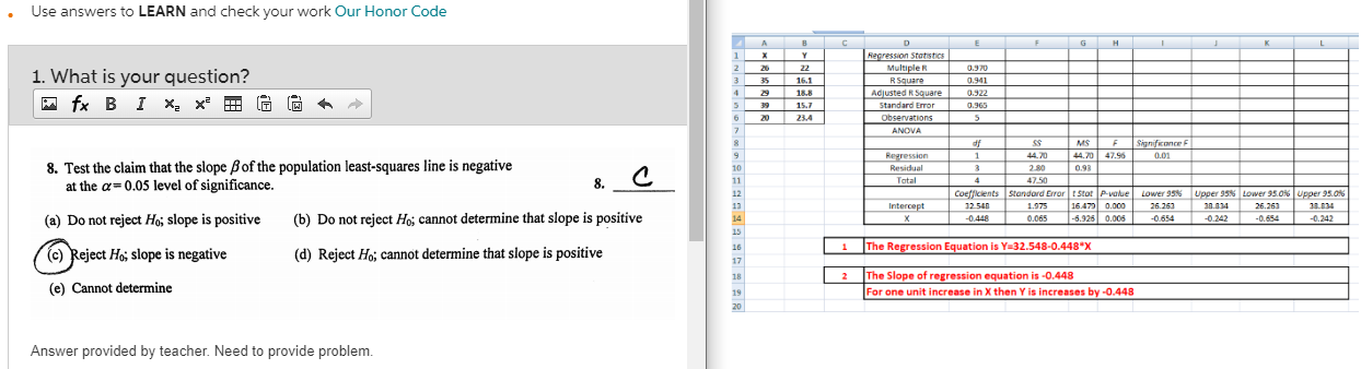 Solved • Use Answers To LEARN And Check Your Work Our Honor | Chegg.com