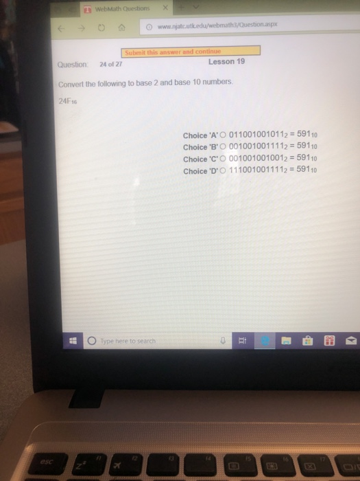 Solved www.njatc.utkedu/webmat Submit this answer and | Chegg.com