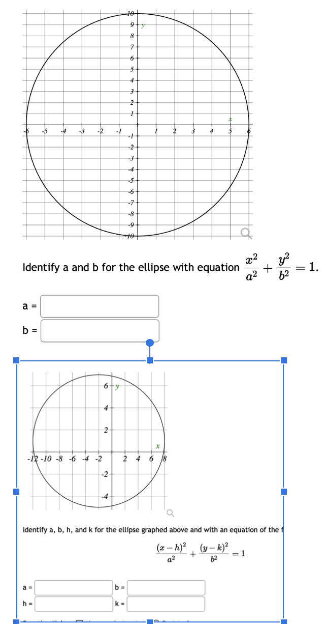 Solved Identify A And B For The Ellipse With Equation | Chegg.com