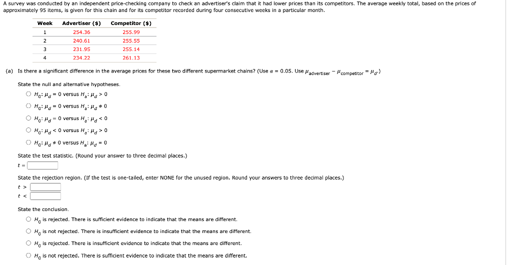 Solved A survey was conducted by an independent | Chegg.com
