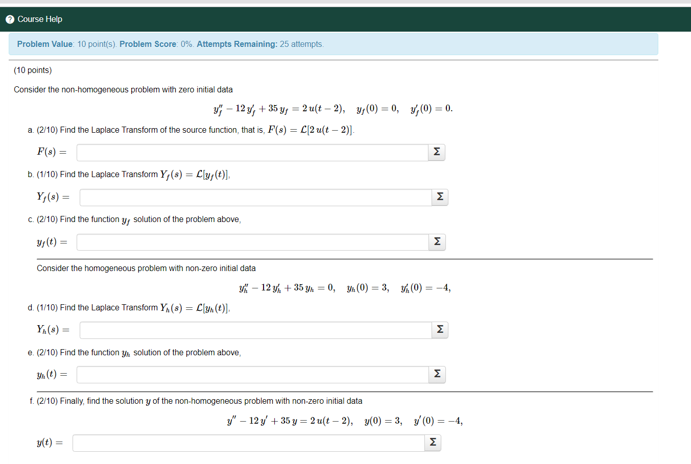 Solved Course Help Problem Value: 10 point(s). Problem | Chegg.com