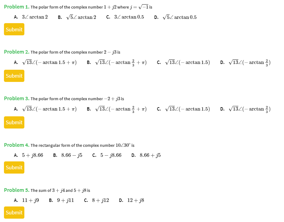 solved-problem-1-the-polar-form-of-the-complex-number-1-chegg