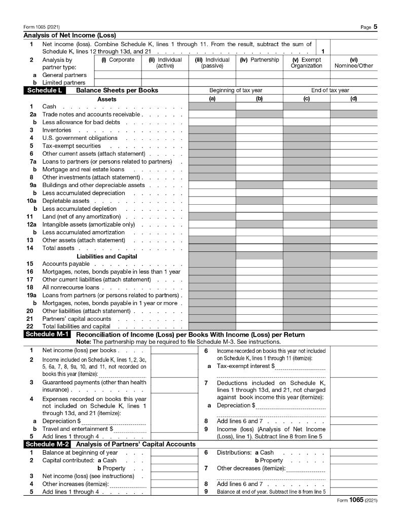 Solved Form 1065 Project You have been engaged to prepare | Chegg.com