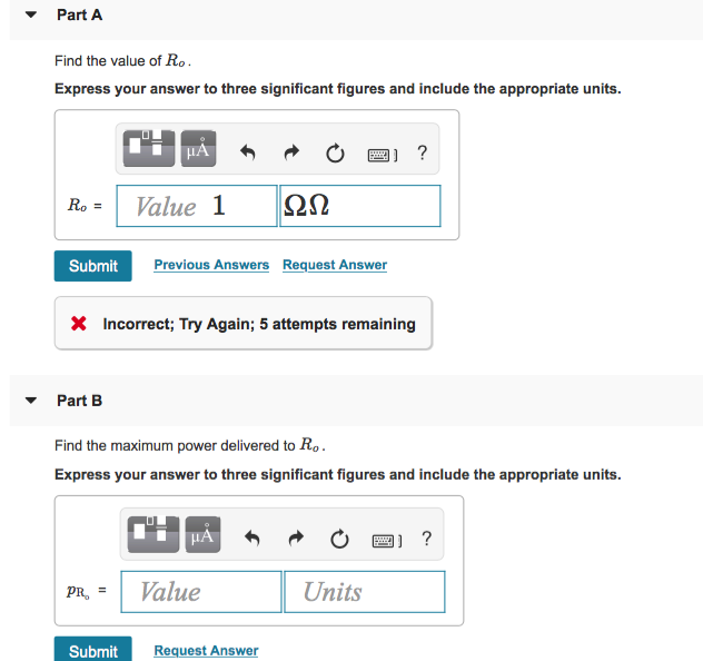 Solved A variable resistor Ro is connected across the