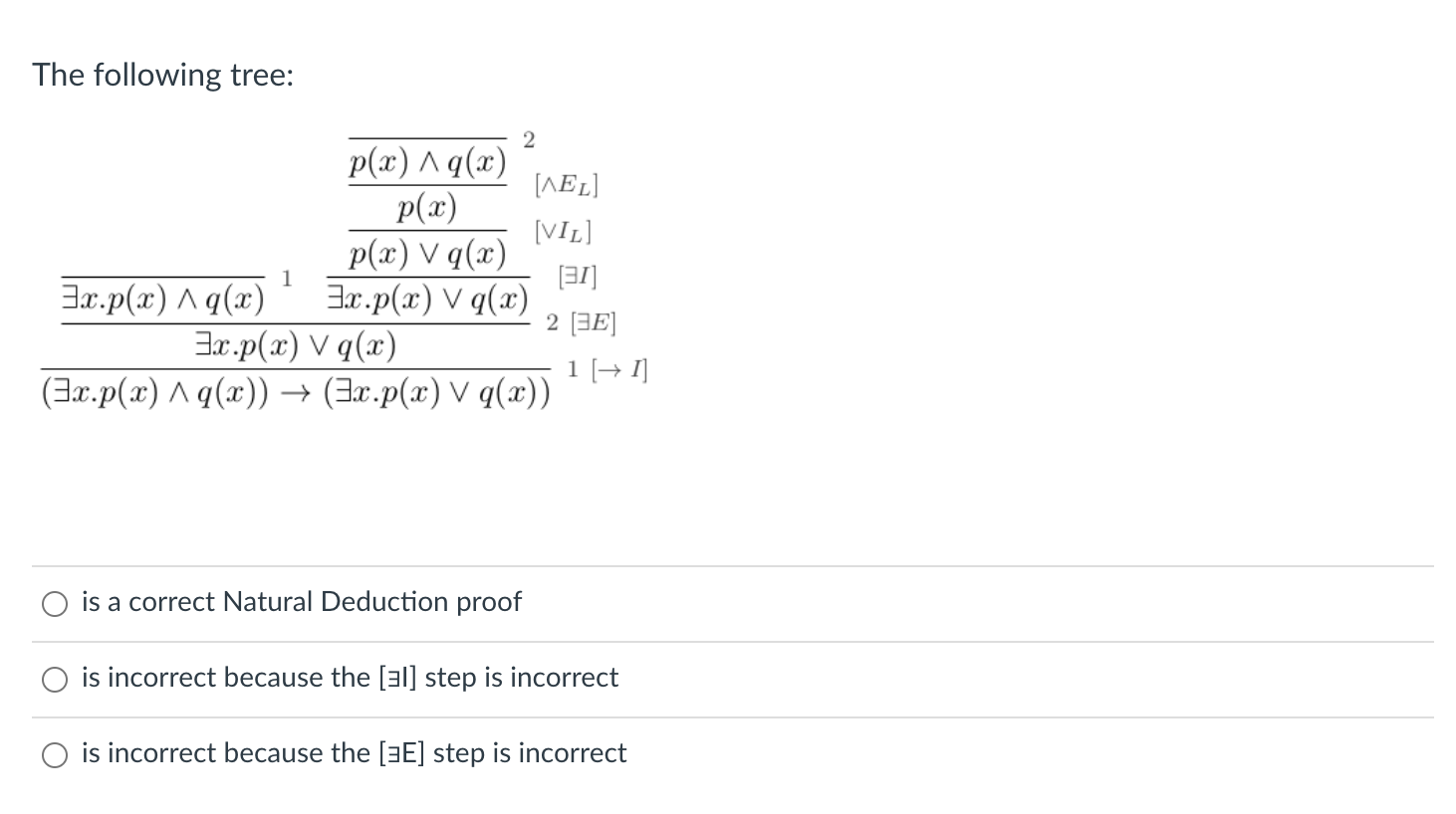 Solved The following tree: 2 p(x) 49(x) [AEL] p(x) [VIL] | Chegg.com